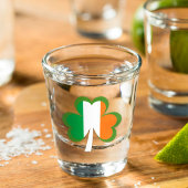 Verre A Shot Drapeau shamrock d'Irlande