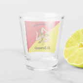Verre A Shot Drapeau simple gras sicilien (Dos)