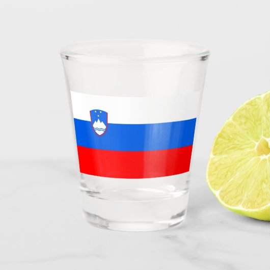 Verre A Shot Drapeau slovène (Devant)