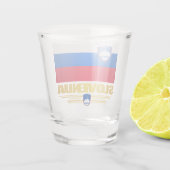 Verre A Shot Drapeau Slovenija (Slovénie) (Dos)
