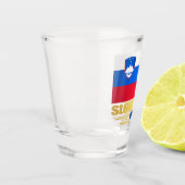 Verre A Shot Drapeau Slovenija (Slovénie) (Gauche)