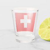 Verre A Shot Drapeau Suisse (Dos)