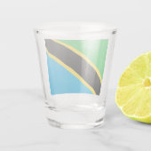 Verre A Shot Drapeau tanzanien (Dos)