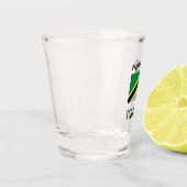 Verre A Shot Drapeau tanzanien avec votre nom (Gauche)