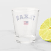 Verre A Shot Drapeau Texas State USA (Dos)