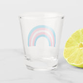 Verre A Shot Drapeau Transgenre Rainbow Pride (Dos)