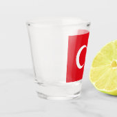 Verre A Shot Drapeau turc (Turquie) (Gauche)