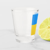 Verre A Shot Drapeau ukrainien (Gauche)