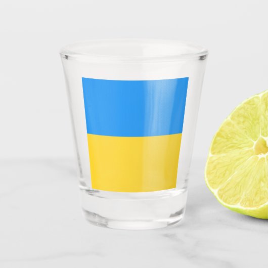 Verre A Shot Drapeau ukrainien (Devant)