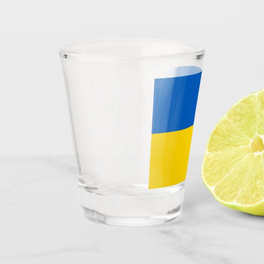 Verre A Shot Drapeau ukrainien (Gauche)