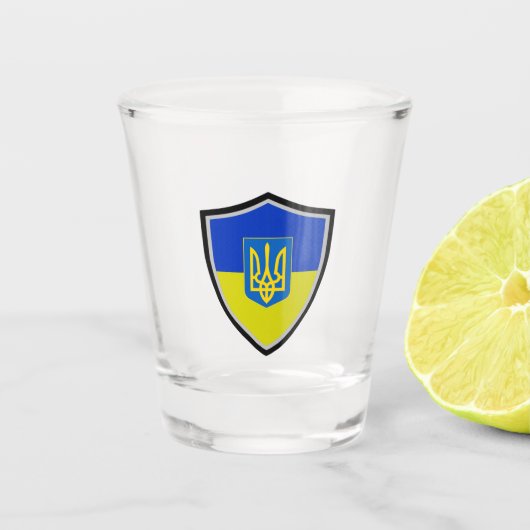 Verre A Shot Drapeau ukrainien (Devant)