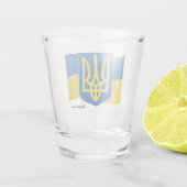 Verre A Shot Drapeau ukrainien et patriotes ukrainiens / sports (Dos)