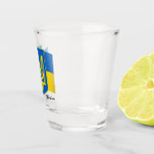 Verre A Shot Drapeau ukrainien et patriotes ukrainiens / sports (Droite)