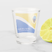 Verre A Shot Drapeau urbain de Long Beach (Dos)