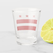 Verre A Shot Drapeau urbain de Washington D.C. (Dos)
