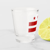 Verre A Shot Drapeau urbain de Washington D.C. (Gauche)