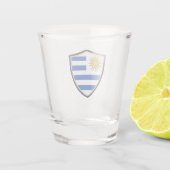 Verre A Shot Drapeau uruguayen (Dos)