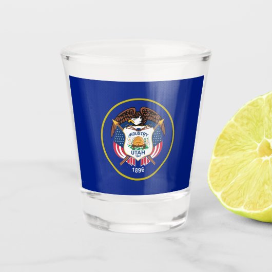 Verre A Shot Drapeau Utah (Devant)