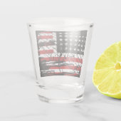 Verre A Shot Drapeau vintage (Dos)
