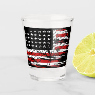 Verre A Shot Drapeau vintage