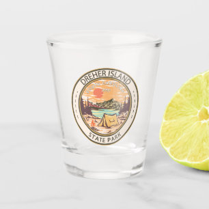 Verre A Shot Dreher Island State Park Badge Caroline du Sud