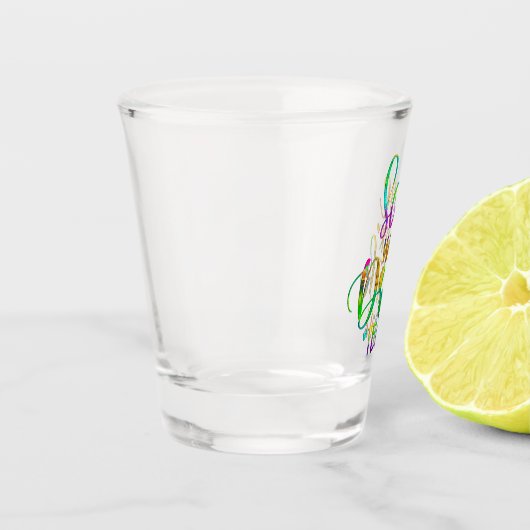 Verre A Shot Drôle Alcool Dit (Gauche)