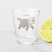 Verre A Shot Drôle animal avide de carcajou (Dos)