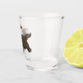 Verre A Shot Drôle animal avide de carcajou (Droite)