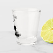 Verre A Shot Drôle BUCK OFF Deer Silhouette Chasse (Droite)