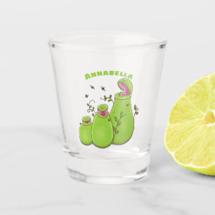 Verre A Shot Drôle carnivore carnivore carnivore plante dessin