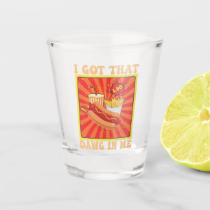 Verre A Shot Drôle Comic Hot Chiens Combo J'Ai Ce Dawg En Moi