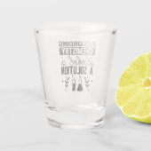 Verre A Shot drôle de boisson chimie mot art (Dos)