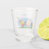 Verre A Shot Drôle de dessin animé de fourmis (Dos)