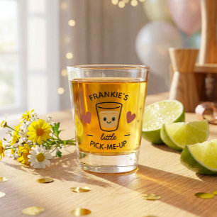 Verre A Shot Drôle de petit remontant personnalisé avec un nom 