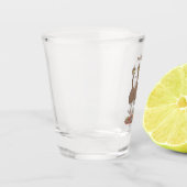 Verre A Shot Drôle dessin animé du trio australien emu (Gauche)