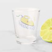 Verre A Shot Drôle dessin animé linge de fer (Dos)