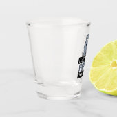 Verre A Shot Drôle et obsessionnel hippo trouble (Gauche)