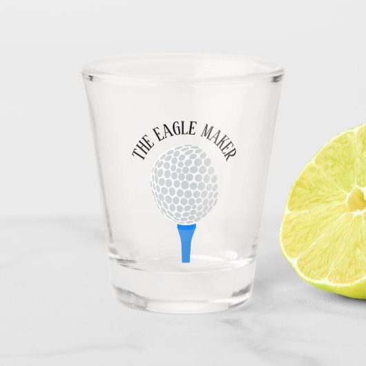 Verre A Shot Drôle L'Aigle Maker Golf Ball Tee (Devant)