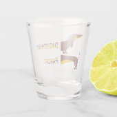 Verre A Shot Drôle mignon dachshund pour parent chien long (Dos)