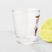 Verre A Shot Drôle mignon dachshund pour parent chien long (Gauche)