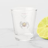 Verre A Shot Drôle mignon dessin animé d'araignée moelleuse (Dos)