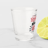 Verre A Shot Drôle Noël en buvant ceux qui passent le rhum (Gauche)
