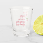 Verre A Shot Drôle Noël Père Noël Naughty ou Nice (Dos)