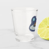 Verre A Shot Drôle poule dans l'espace dessin animé (Gauche)