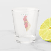 Verre A Shot Drôle Surpris Curieux Rooster - Bravo (Dos)