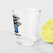 Verre A Shot Drone de texte personnalisé (Droite)