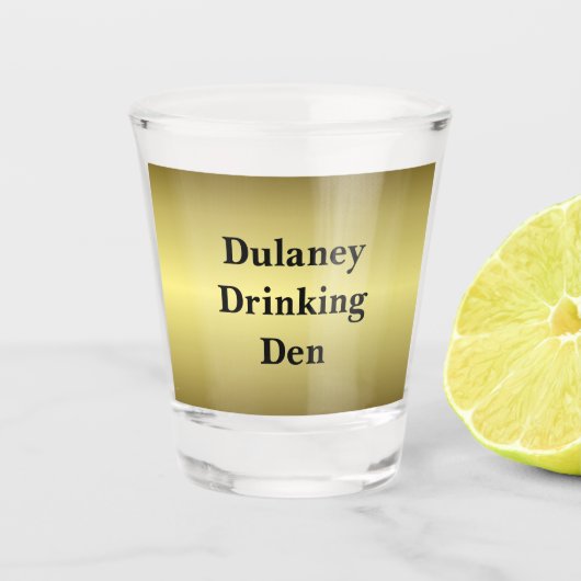 Verre A Shot Dulaney Drinking Den Or (Devant)