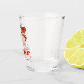 Verre A Shot Eating is my superpower red cloak pug comic style  (Droite)