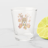 Verre A Shot Écharpe d'automne cerf feuilles d'érable (Dos)