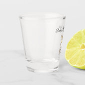 Verre A Shot Écharpe jaune doux Chien blanc (Gauche)